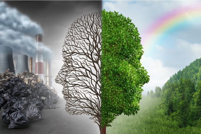 Chris standing up holding his daughter Elva